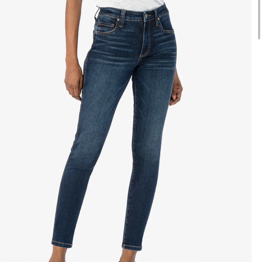 DONNA HIGH RISE FAB AB ANKLE SKINNY (BEAUTIFY WASH) KUT JEANS